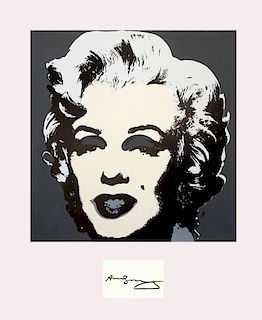 Warhol, Andy (After),   American 1928-1987,"Black Marilyn" , 