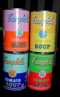 Warhol,    Andy,   American 1928-1987, (Soup Cans), a complete set of the 2004 release by Campbell's Soup Co. utilizing designs by Warhol,, 