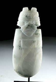 Costa Rican Stone Anthropomorphic Axe God Celt