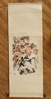 GUO YICONG CHINESE HAND PAINTED SCROLL