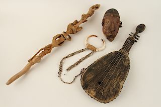 4PC. COLLECTION OF AFRICAN ETHNOGRAPHICA