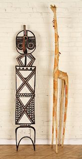 TWO LARGE PIECES OF AFRICAN ETHNOGRAPHICA