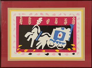 HENRI MATISSE BURIAL OF PIERROT COLOUR LITHOGRAPH