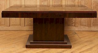 ART DECO ROSEWOOD DINING TABLE 2 LEAVES 1930