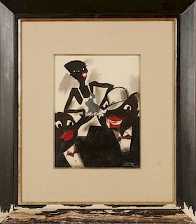 PAUL COLIN "REVUE NEGRE" LITHOGRAPH SIGNED DATED
