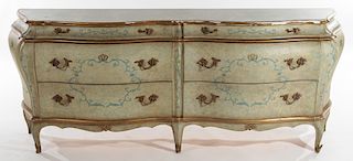 VENETIAN STYLE BOMBAY COMMODE MARBLE TOP