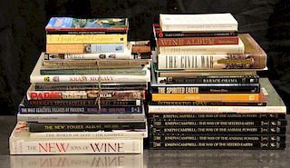 COLLECTION OF 36 REFERENCE BOOKS TRAVEL WINE