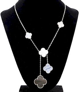 Van Cleef & Arpels Magic Alhambra 6 motif necklace