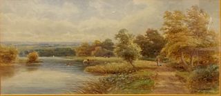 Lawes, Harold  W.,  British 19th-20th C.,"Thames Near Marlow", 