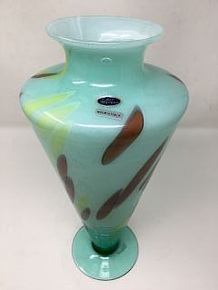 Lavorazone Arte Murano Italian Art Glass Vase