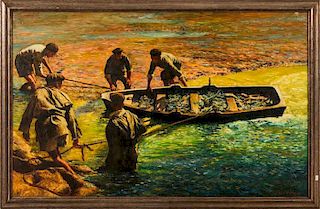 Jose Ortega (1877-1955) Untitled, Oil on canvas,