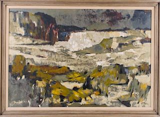 Joseph Rovers (1893-1970) Coastal Scene, Oil on canvas,