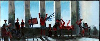 Mark David Gottsegen (1948-2013) Rape of the Muse, Second Try, 1997, Acrylic on canvas,