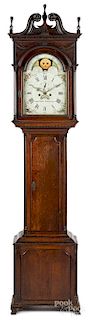 Pennsylvania Chippendale cherry tall case clock