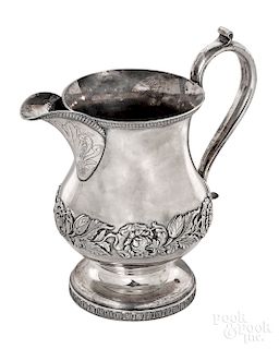 Philadelphia coin silver water pitcher