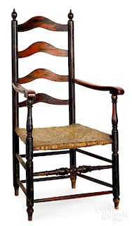 Delaware Valley ladderback armchair