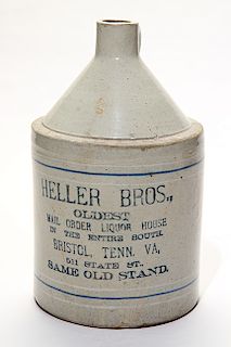 Heller Brothers 1 Gallon Whiskey Jug.  