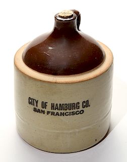 City of Hamburg Co San Francisco 1 Gallon Utility Jug. 