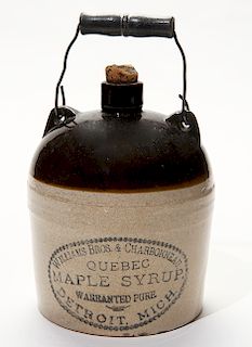Williams and Bros Maple Syrup Jug. 