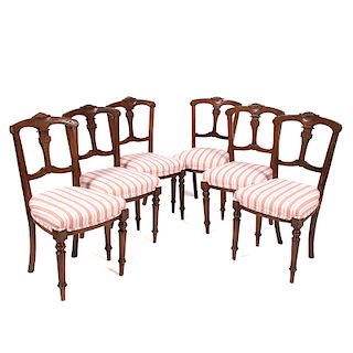 English Upholstered Dining Chairs