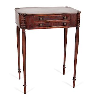 Sheraton Two-Drawer Stand in Walnut