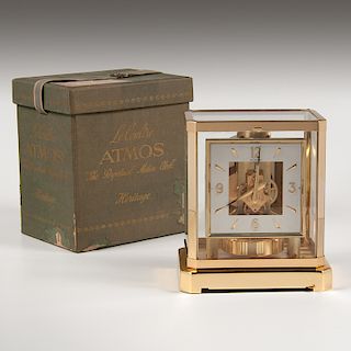 1960s <i>LeCoultre</i> Atmos Clock with Carrying Case