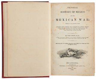 Frost, John. Pictorial History of Mexico and the Mexican War... Philadelphia, 1849. Six plates.