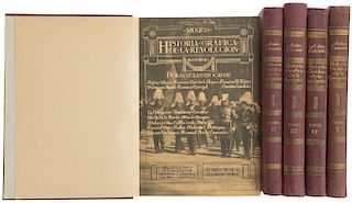 Casasola, Agustín Víctor. Historia Gráfica de la Revolución, 1900 - 1946. Mexico: Archivo Casasola, sin año. First edition. Pieces: 5