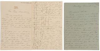 Madero, Francisco I. Dos cartas, autógrafas, dirigidas a Sarita Pérez. S. Pedro, Coah. Dic. 1902 y Monterrey, N. L. Dic. 31, 1902.