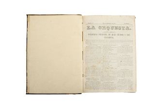 La Orquesta. Periódico Omniscio, de Buen Humor y con Caricaturas. Mexico, 1861 - 1862.