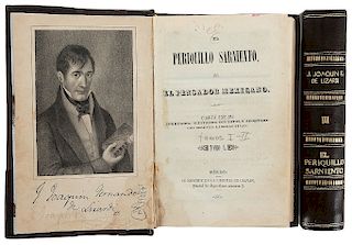 Fernández de Lizardi, José Joaquín. El Periquillo Sarniento. Mexico, 1842. Fourth edition. Considered the best edition. Pieces: 2.