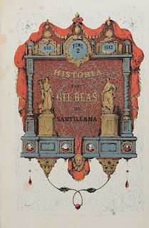 Lesage, Alain Rene. Historia de Gil Blas de Santillana.  Mexico: Ignacio Cumplido, 1843. Pieces: 2. 118 lithographs.