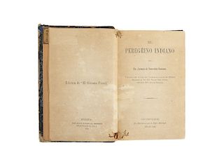 Saavedra Guzmán, Antonio de. El Peregrino Indiano. Mexico: José María Sandoval, 1880. Rare reprinting by Joaquín García Icazbalceta.
