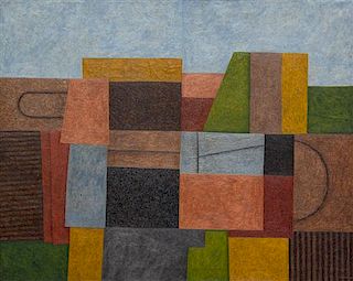 Joseph Glasco, (American, 1925-1996), Landscape, 1960