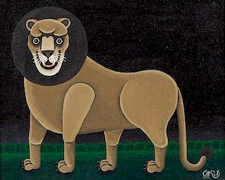 Shigeo Okumura, (Japanese, 1937-1993), Lion, 1972