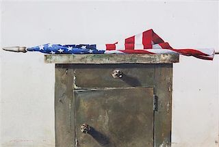 Stephen Scott Young, American, b. 1957, American Flag