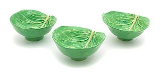 A Set of Six Dodie Thayer Lettuceware Soup Bowls Diameter 5 1/2 inches.