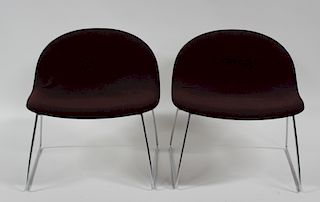 KOMPLOT. Design Pair of Low Chairs.