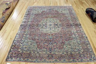 Antique and Finely Hand Woven Kirman Carpet