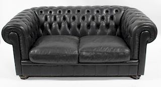 Vintage and Fine Quality Leather Chesterfield Sofa