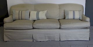 George Smith Slip Covered Sofa.