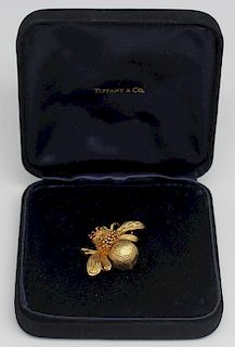 JEWELRY. Tiffany & Co. 18kt Gold and Ruby Bee