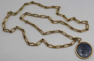 JEWELRY. Cartier 18kt Gold Link Chain.