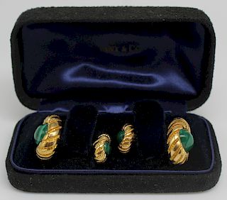 JEWELRY. Pair of Schlumberger for Tiffany 18kt and