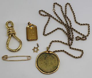 JEWELRY. Grouping of Assorted Jewelry Inc. Gold.
