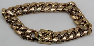 JEWELRY. 14kt Gold Chain Bracelet.