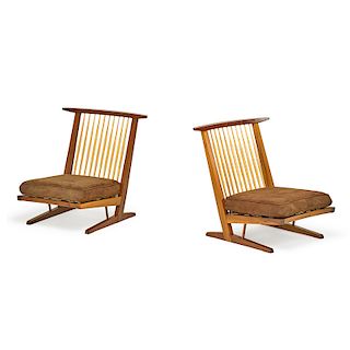 GEORGE NAKASHIMA Pair of Conoid Lounge chairs