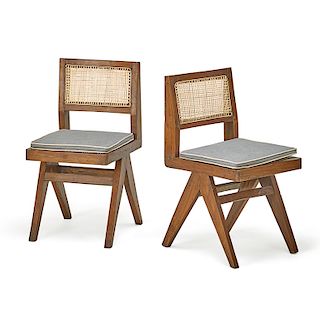 PIERRE JEANNERET Pair of side chairs