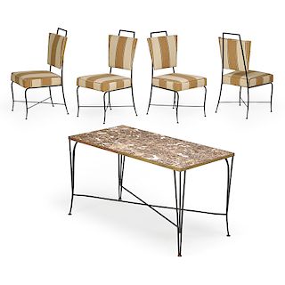 ARTURO PANI Dining table and chairs