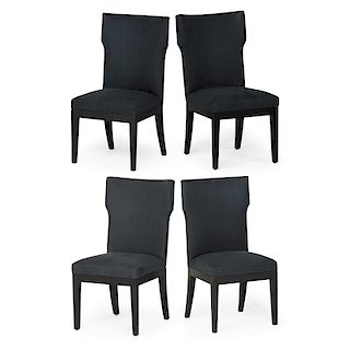 CHRISTIAN LIAIGRE Four tall back chairs